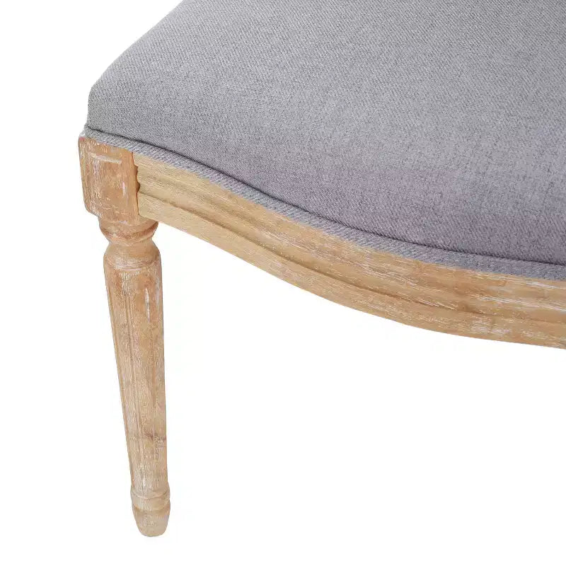 Christopher Knight Home Derring Ensemble de salle à manger extensible 7 pièces en bois rembourré de style campagnard français
