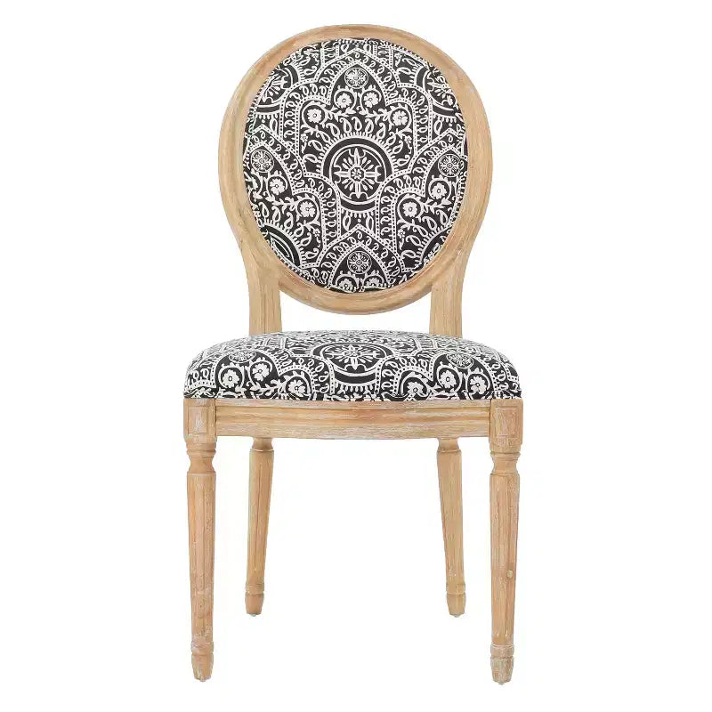Christopher Knight Home Derring Ensemble de salle à manger extensible 7 pièces en bois rembourré de style campagnard français
