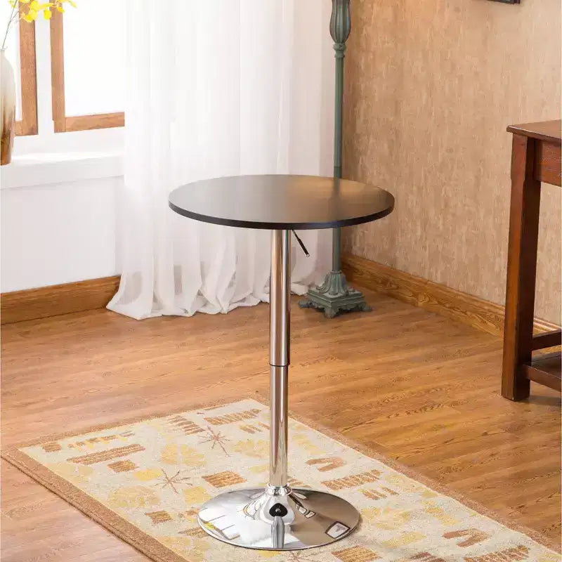Ensemble de bar réglable 3 pièces Baxton noir Roundhill Furniture