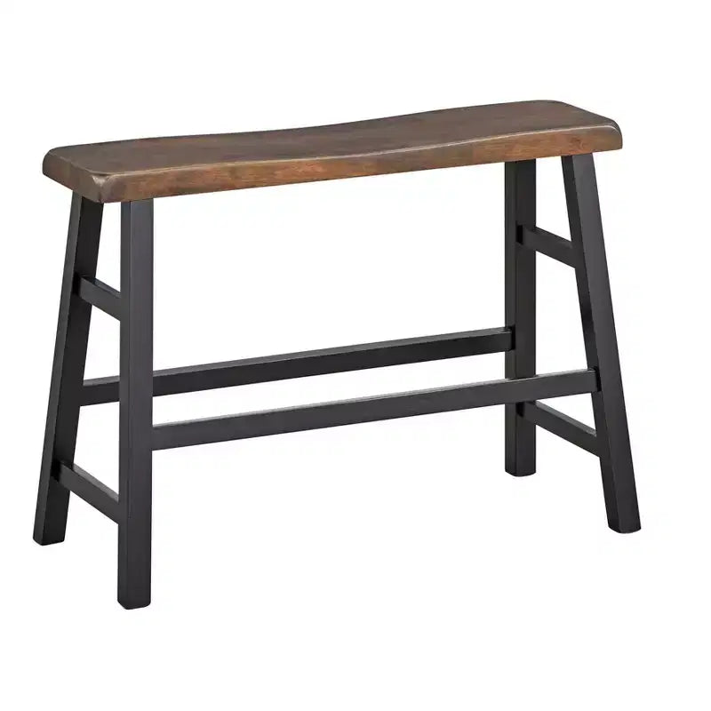 Ensemble de salle à manger 4 pièces en bois massif de hauteur comptoir compact Galena par Buylateral