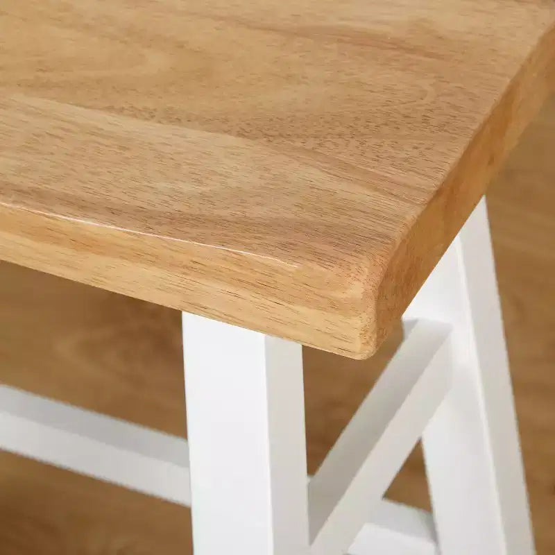 Ensemble de salle à manger 4 pièces en bois massif de hauteur comptoir compact Galena par Buylateral