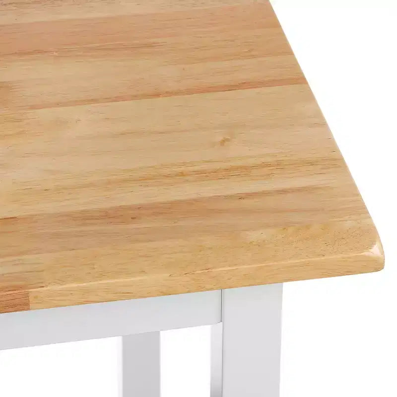 Ensemble de salle à manger 4 pièces en bois massif de hauteur comptoir compact Galena par Buylateral