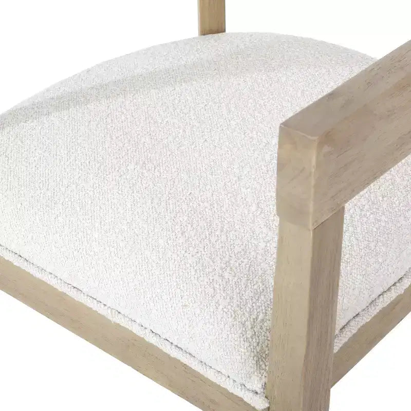 Ensemble de salle à manger 5 pièces en tissu et bois Hudson Christopher Knight Home, clair